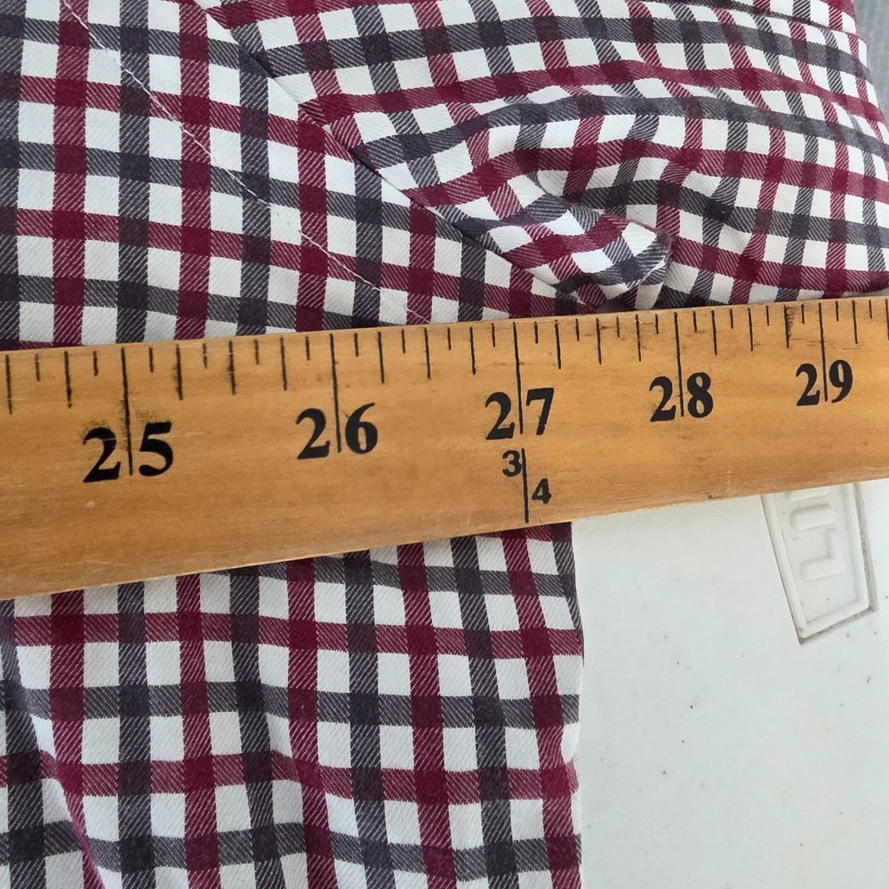 Neiman Marcus Shirt Mens 2XL Check Button Up Long‎ Sleeve Casual Preppy - Picture 8 of 13